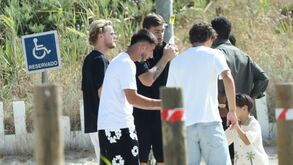 A matar saudades: Coates almoçou com os capitães do Sporting