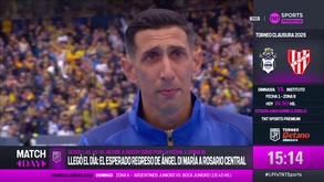 A arrepiante entrada de Di María no relvado: adeptos do Rosario cantaram o nome de 'Fideo' e o argentino emocionou-se