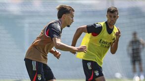 Dedic e Obrador em ação e Bruno Lage muito interventivo: as imagens do primeiro treino do Benfica