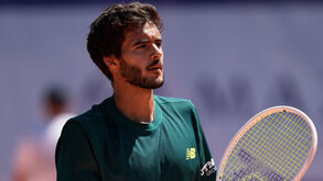 Francisco Cabral na segunda ronda de pares do torneio de Hangzhou