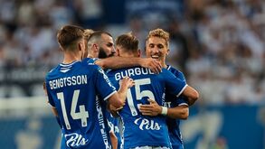 Joel Pereira celebra vitória do Lech Poznan frente ao Breidablik na Liga dos Campeões