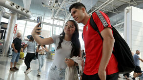 Jogadores solicitados para fotografias: as imagens da partida do Sp. Braga para a Bulgária 