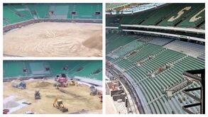 Passo de gigante em Alvalade: estruturas prontas para receber o relvado a pensar... no Arouca
