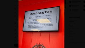 Os três nomes proibidos nas camisolas do Manchester United