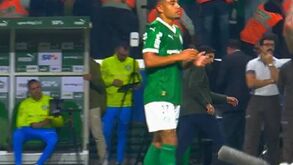 Abel Ferreira não esconde irritação e chuta microfone após jogo do Palmeiras