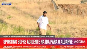 Pneu do autocarro do Sporting rebentou na A2: jogadores assustados saíram do autocarro