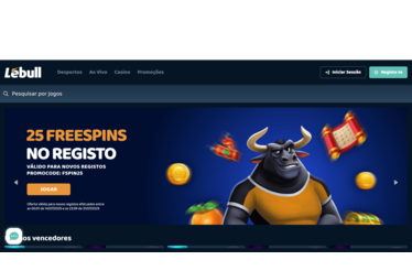 Lebull oferece 25 free spins no registo para novos jogadores até 31/07