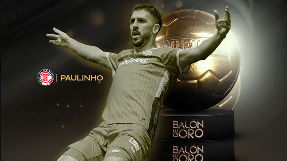 Paulinho, jogador do Toluca, eleito o melhor da época e melhor marcador no México