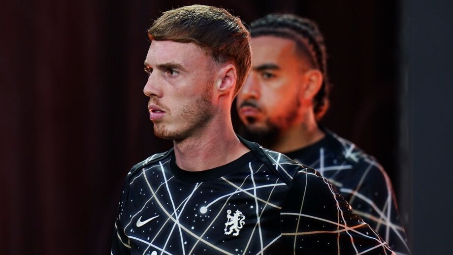 Cole Palmer num treino do Chelsea