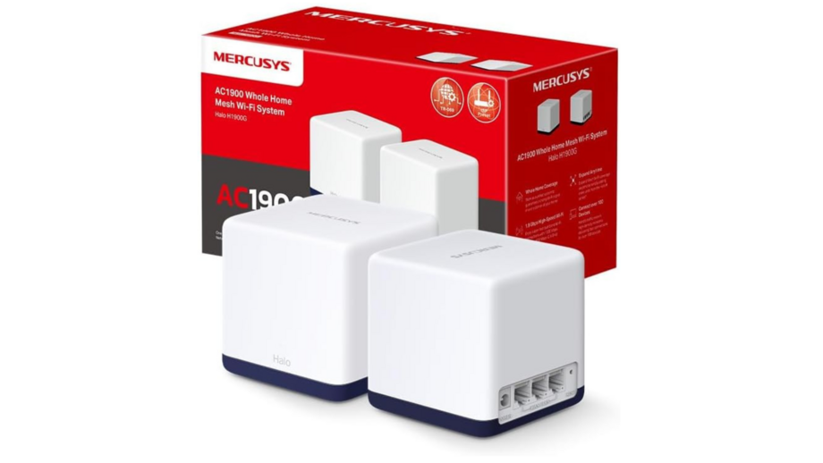 Sistema Wi-Fi Mesh AC1900 Whole Home Halo H1900G da Mercusys para cobertura total