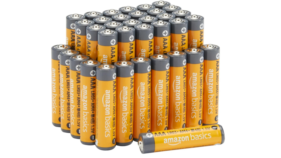 Pilhas alcalinas AAA da Amazon Basics para dispositivos eletrónicos