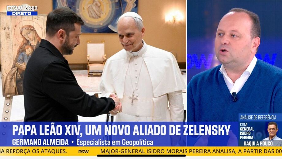 Papa Leão XIV surge como novo aliado de Zelensky num painel televisivo