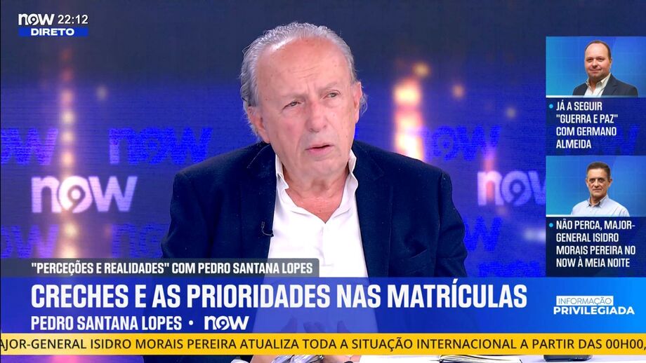 Pedro Santana Lopes aborda prioridades nas matrículas das creches