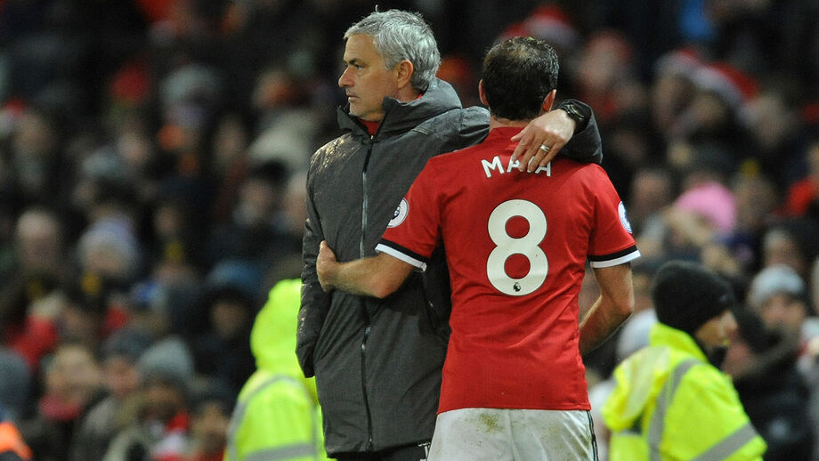 Mourinho e Mata trabalharam juntos no Manchester United apesar de receios