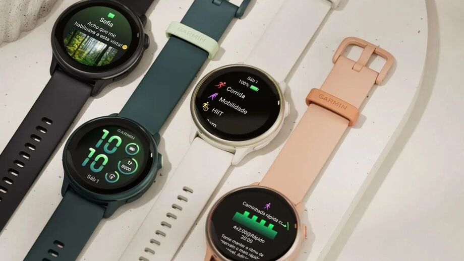 Relógios Garmin com funções para corrida, mobilidade e HIIT