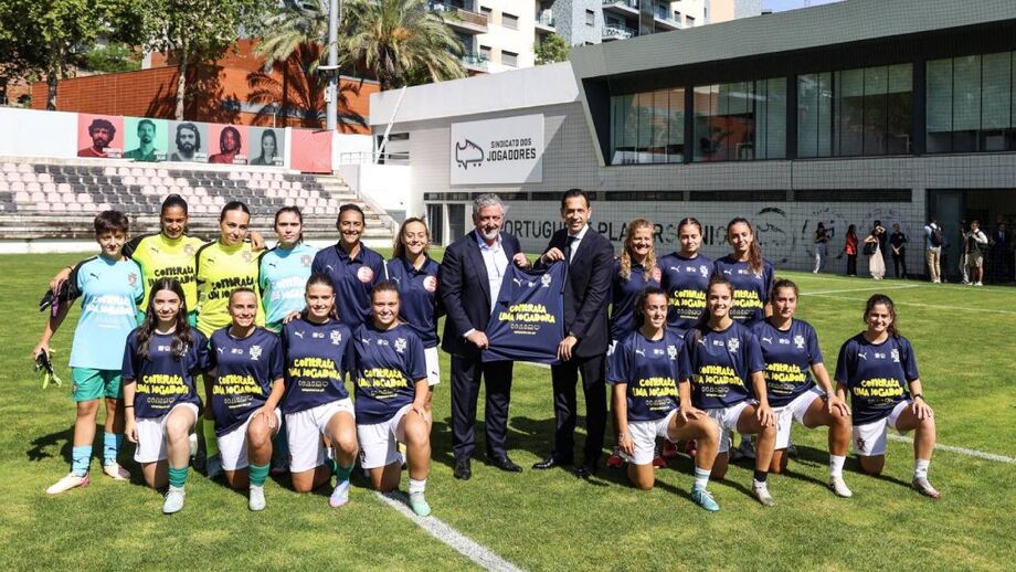 Joaquim Evangelista e Pedro Proença lado a lado no Estágio do Jogador e da Jogadora