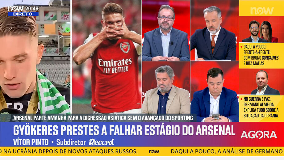 Vítor Pinto, subdiretor de Record, critica atuação do avançado do Sporting no processo de transferência para o Arsenal