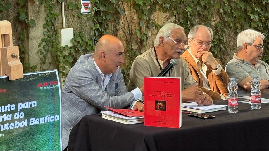 Figuras do desporto no lançamento do livro 'Contributo para a História do Clube Futebol Benfica'