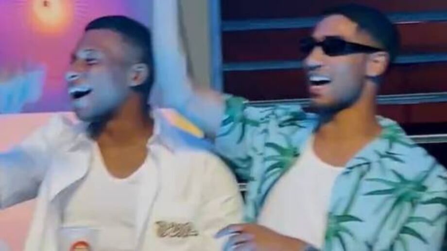 Craque francês esteve acompanhado por ex-colega de equipa e rapper norte-americano