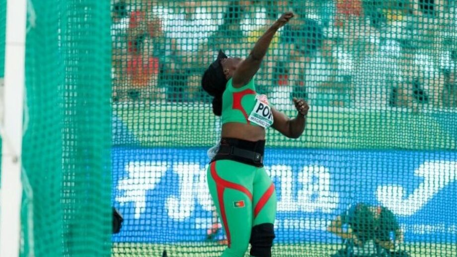 Atleta portuguesa compete no lançamento do disco 