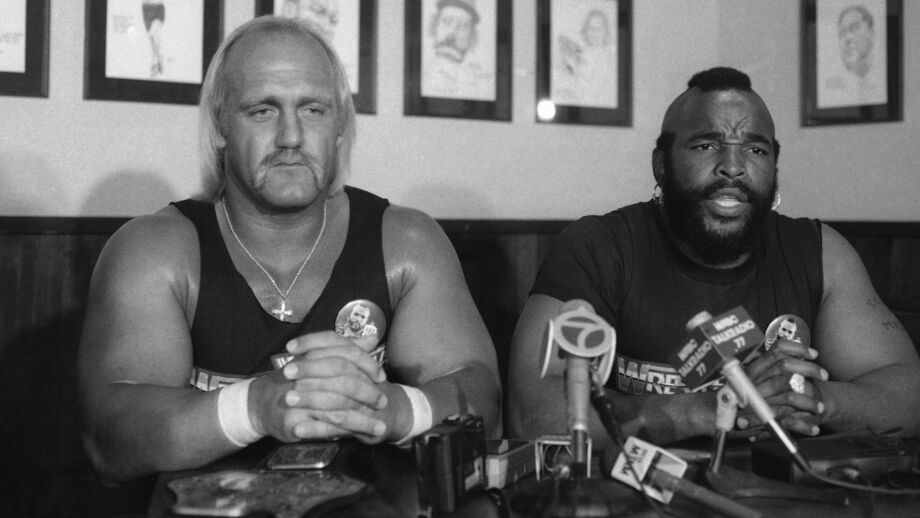 Hulk Hogan e Mr. T em conferência de imprensa 