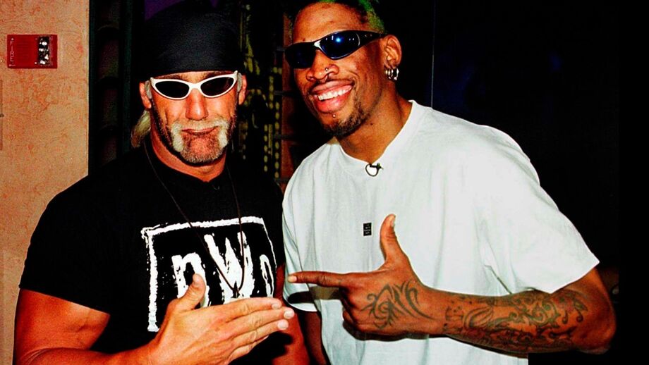 Hulk Hogan com o popular Dennis Rodman