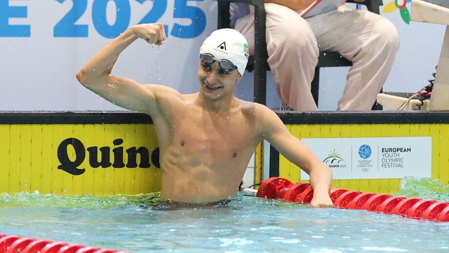 Rodolfo Alecrim conquista bronze nos 50 metros livres no FOJE em Skopje