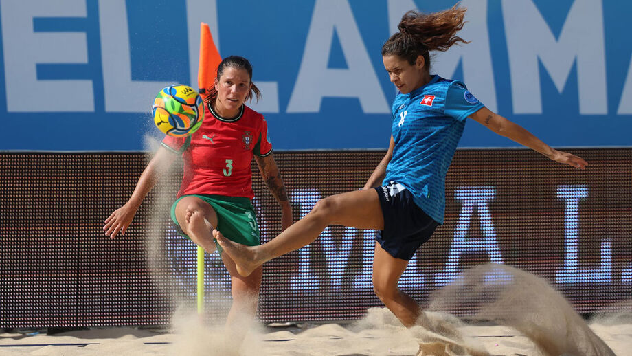 Portugal vence Holanda na Liga europeia feminina de futebol de praia