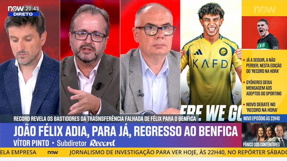 Vítor Pinto, subdiretor de Record, revela detalhes sobre negócio da transferência do avançado