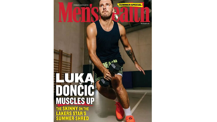 Luka Doncic surge em forma na capa da Men's Health
