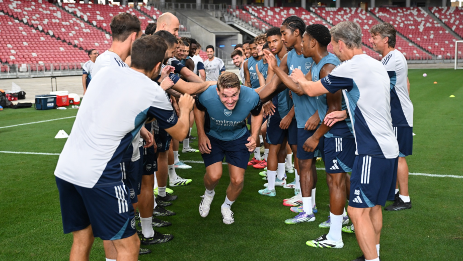 Gyökeres foi ao túnel da praxe no primeiro treino pelos gunners