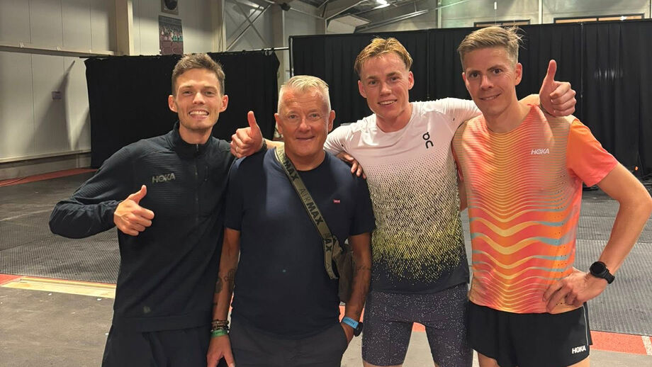 Pinto com Gjert, Kieran Lumb e Per Svela