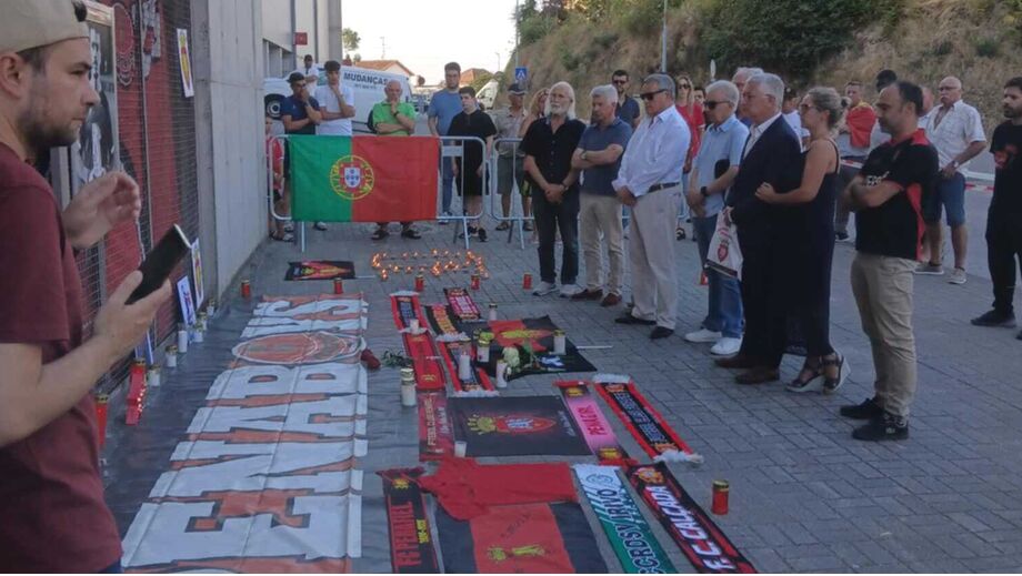 Homenagem em Penafiel a André Silva, irmão de Diogo Jota