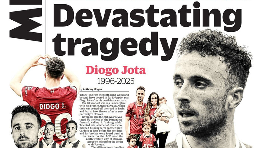 A capa do 'Metro' - Tragédia devastadora