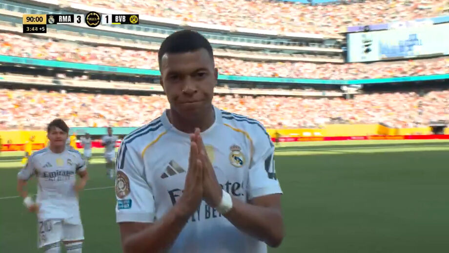 Mbappé homenageia Diogo Jota após marcar contra o Borussia