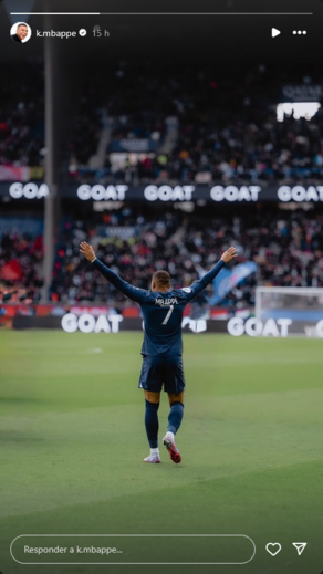 Mbappé partilhou foto na véspera do duelo com o PSG