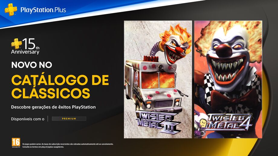 Clássicos PlayStation, como Twisted Metal, chegam ao catálogo PS Plus