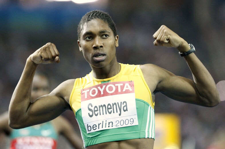 Caster Semenya competiu em Berlim, 2009, no meio de controvérsia sobre elegibilidade