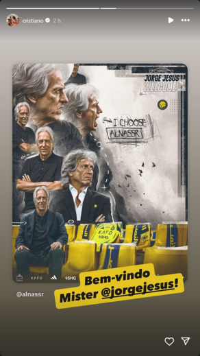 A mensagem de CR7 para Jesus