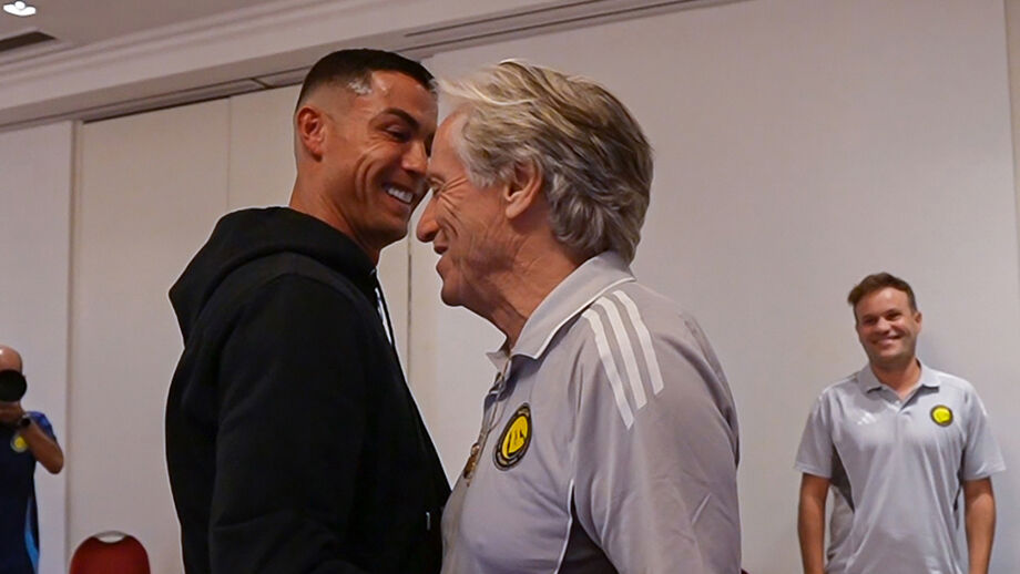 Ronaldo e Jorge Jesus juntos no Al Nassr