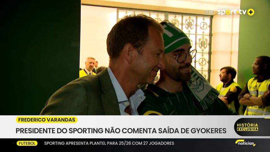 Frederico Varandas não comenta saída de Gyökeres do Sporting