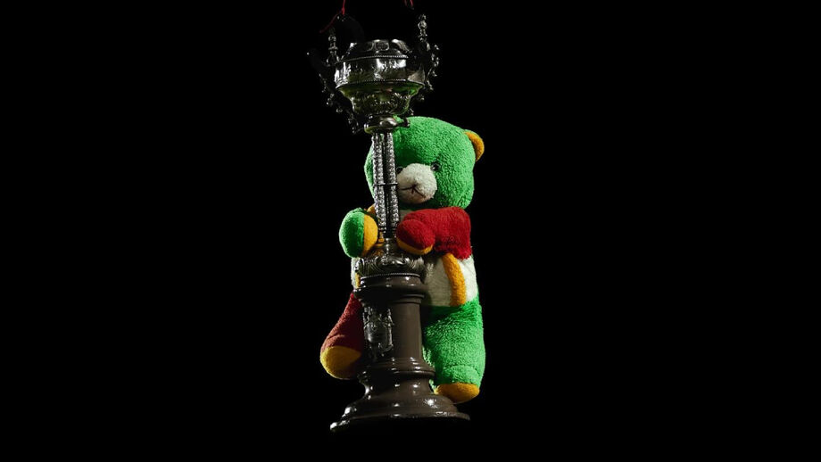 Peluche com a Taça de Portugal do Estrela