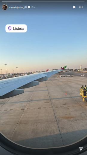 Rômulo já está em Lisboa para assinar pelo Sporting