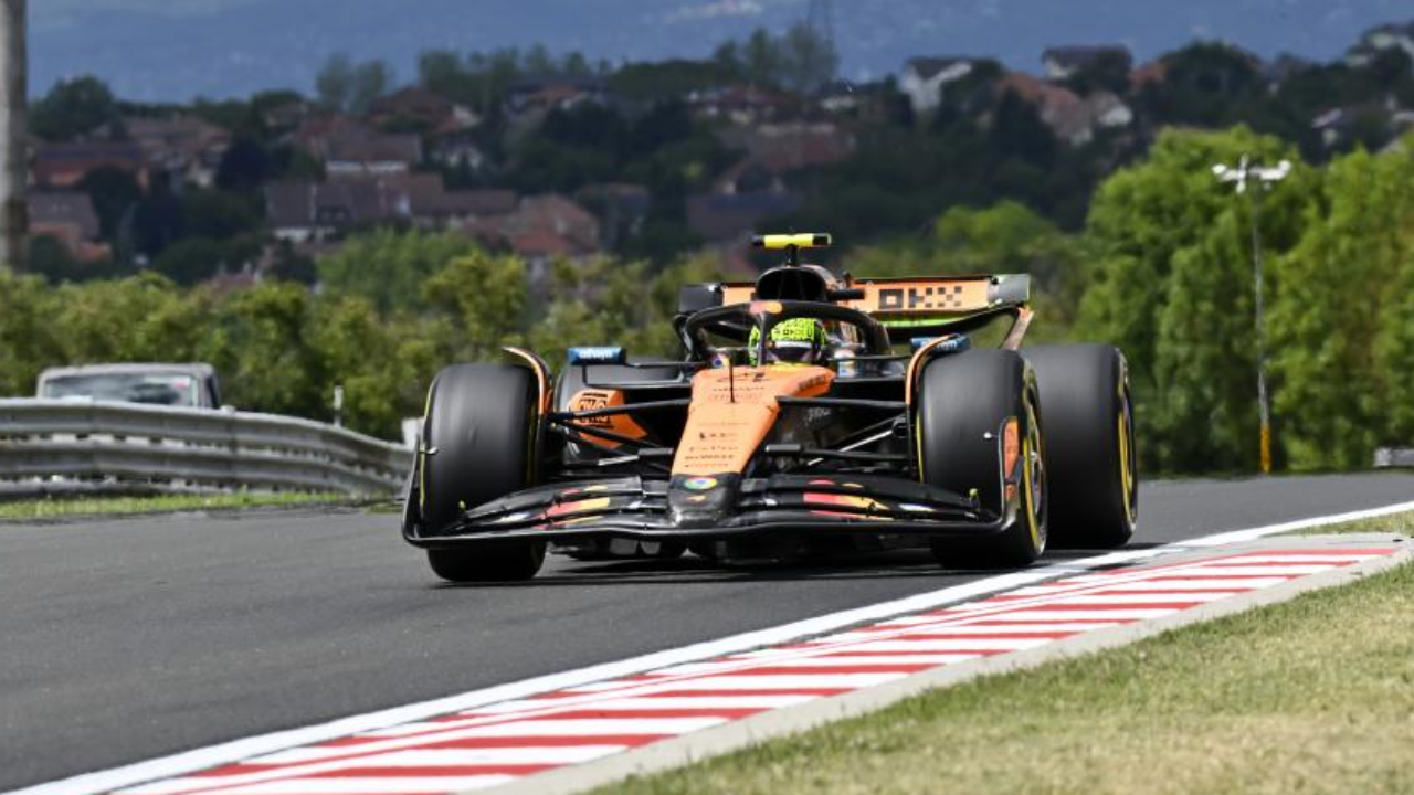 Lando Norris lidera sessão de treinos livres para o GP da Hungria, com Oscar Piastri em segundo