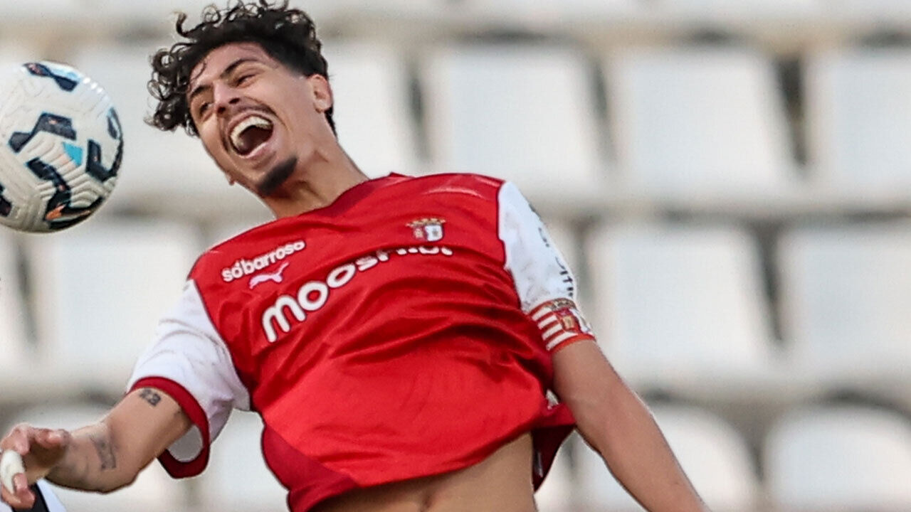 Yan Said marcou um dos golos do Sp. Braga B no particular com o Penafiel