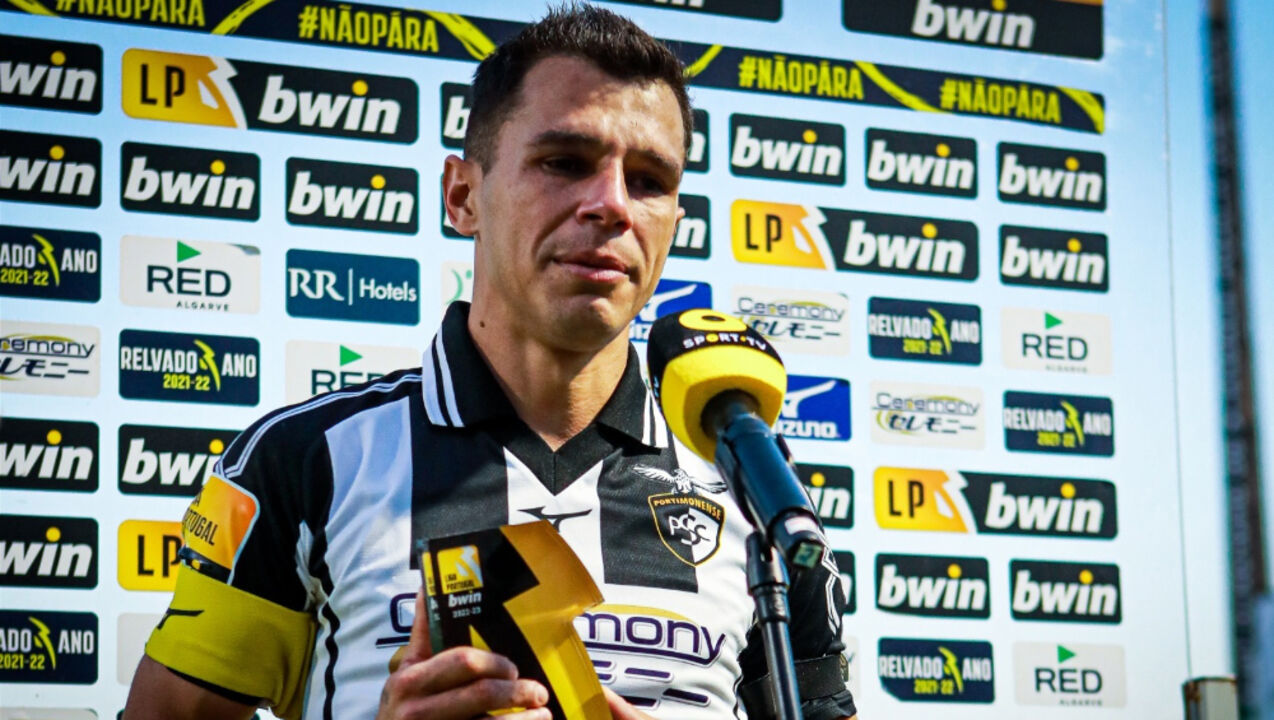 Welinton Júnior apresentado no Portimonense, clube que representou entre 2021 e 2023