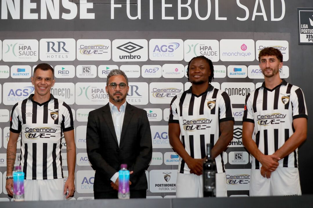 Portimonense apresenta reforços: Welinton Júnior, Alexandre Abel e Welat Cagro