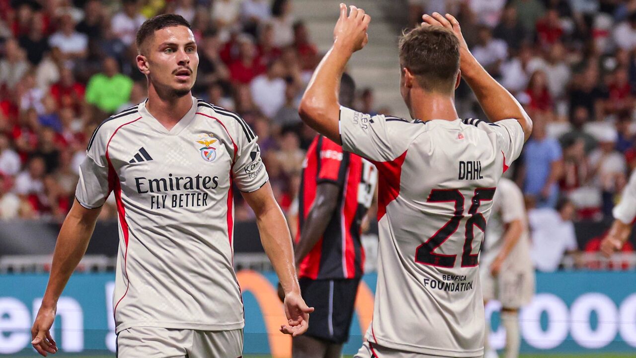 Benfica vence Nice com golos de Ivanovic e Florentino, em jogo com Aursnes em destaque