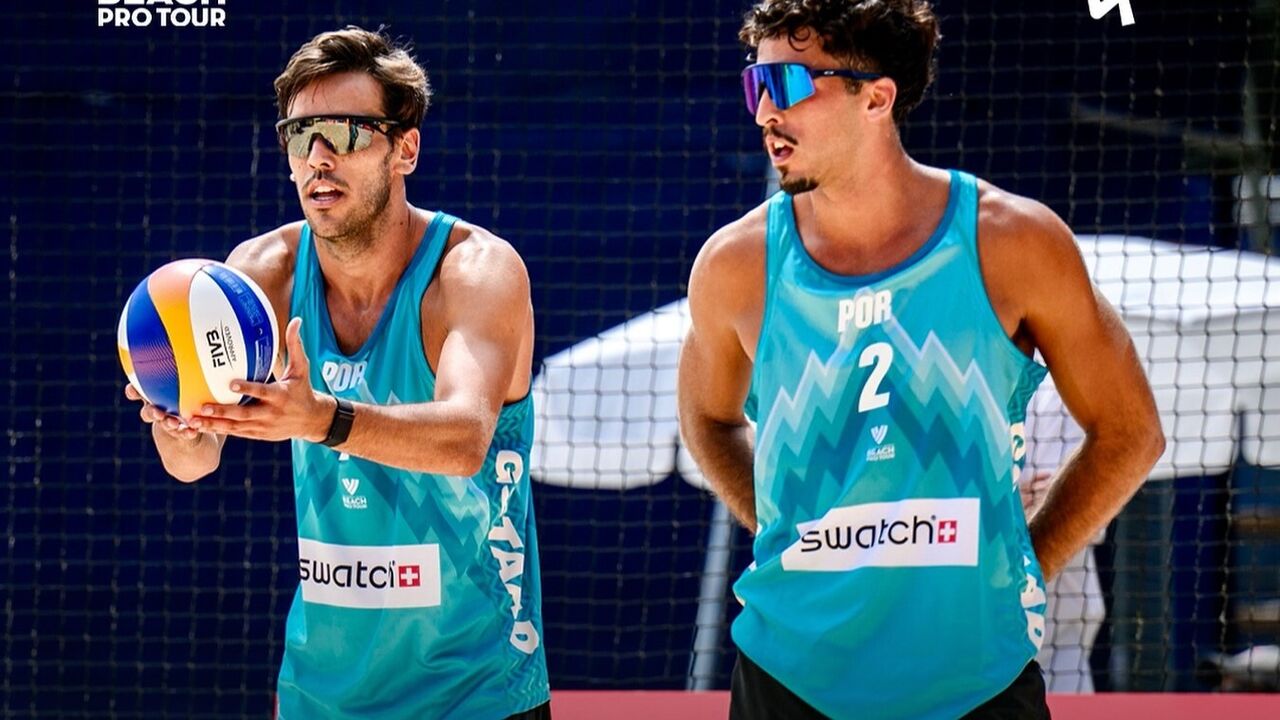 João Pedrosa e Hugo Campos vencem no torneio de voleibol de praia de Baden, Áustria