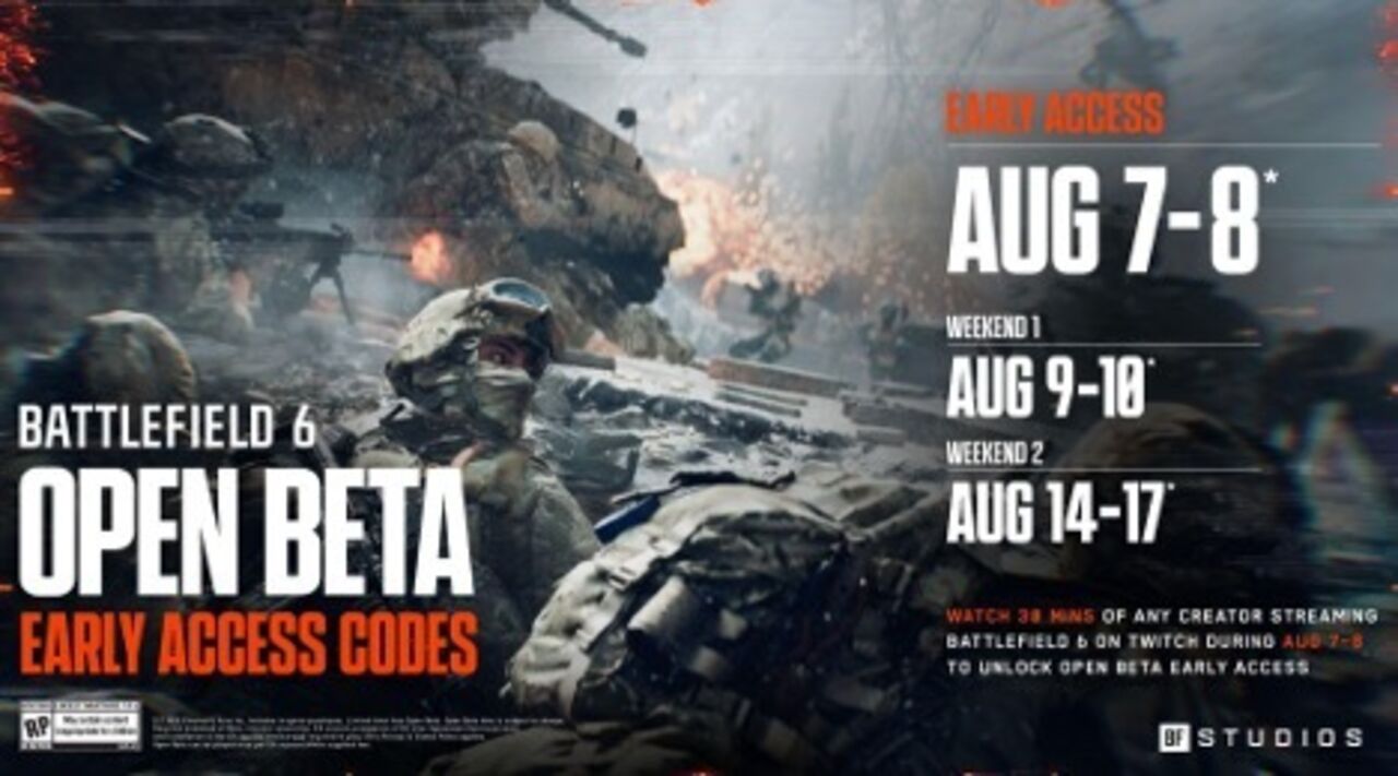 Beta pública de Battlefield 6 disponível; acesso antecipado em agosto